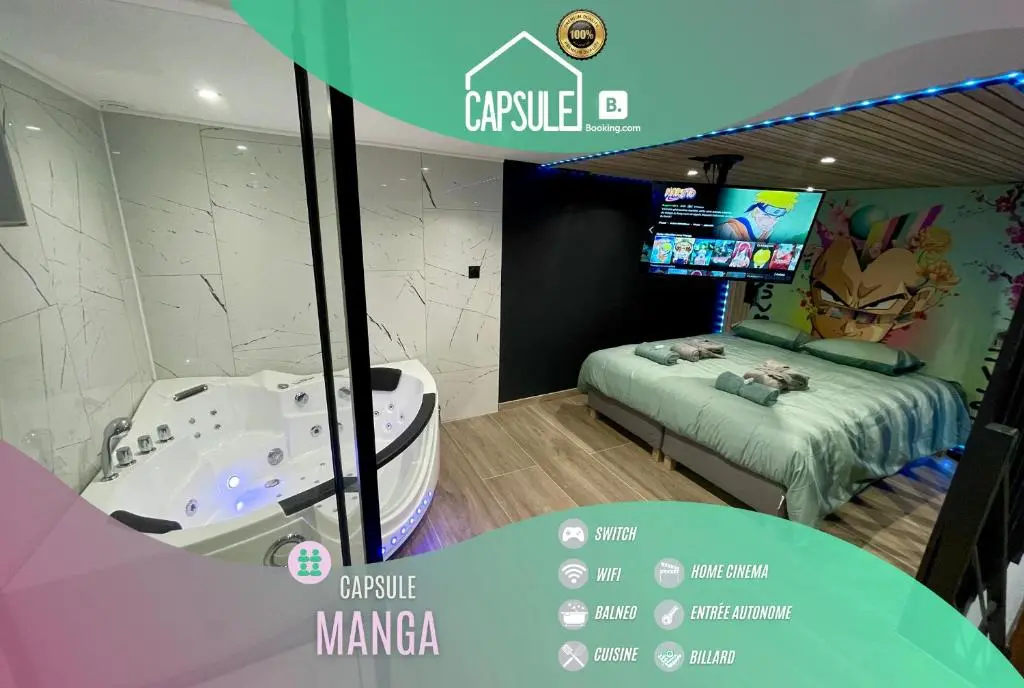 Image de l'annonce Capsule Manga - Jacuzzi - Billard - Nintendo Switch - Netflix